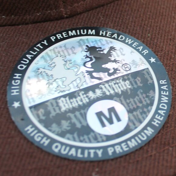 🤎⚾Script A - Black/White Brand - "High Quality Premium Headwear" Hat, Cap - Picture 2 of 7